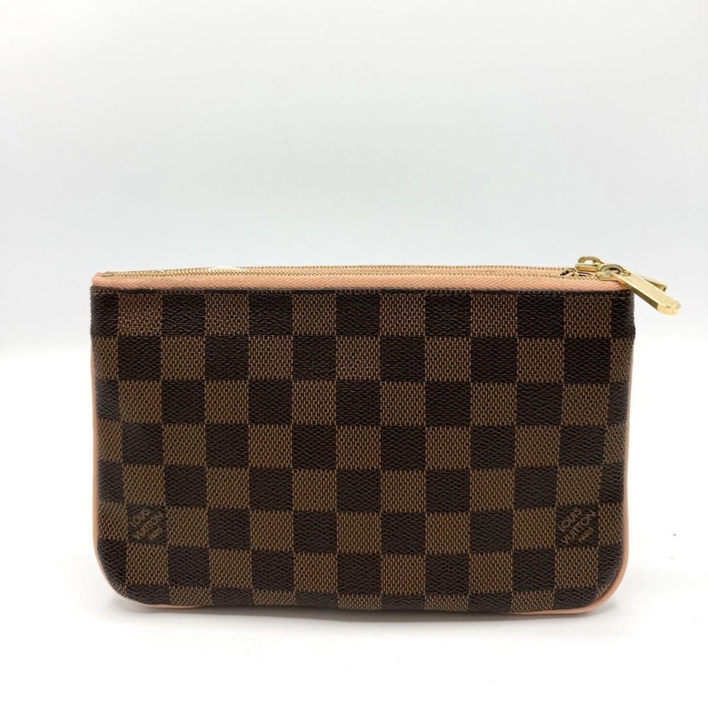 Louis Vuitton Damier Ebene Double Zip Pouchette - Picture 3 of 7
